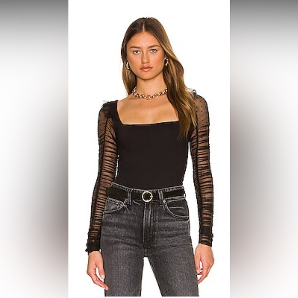 free people intimately must be love bodysuit black large